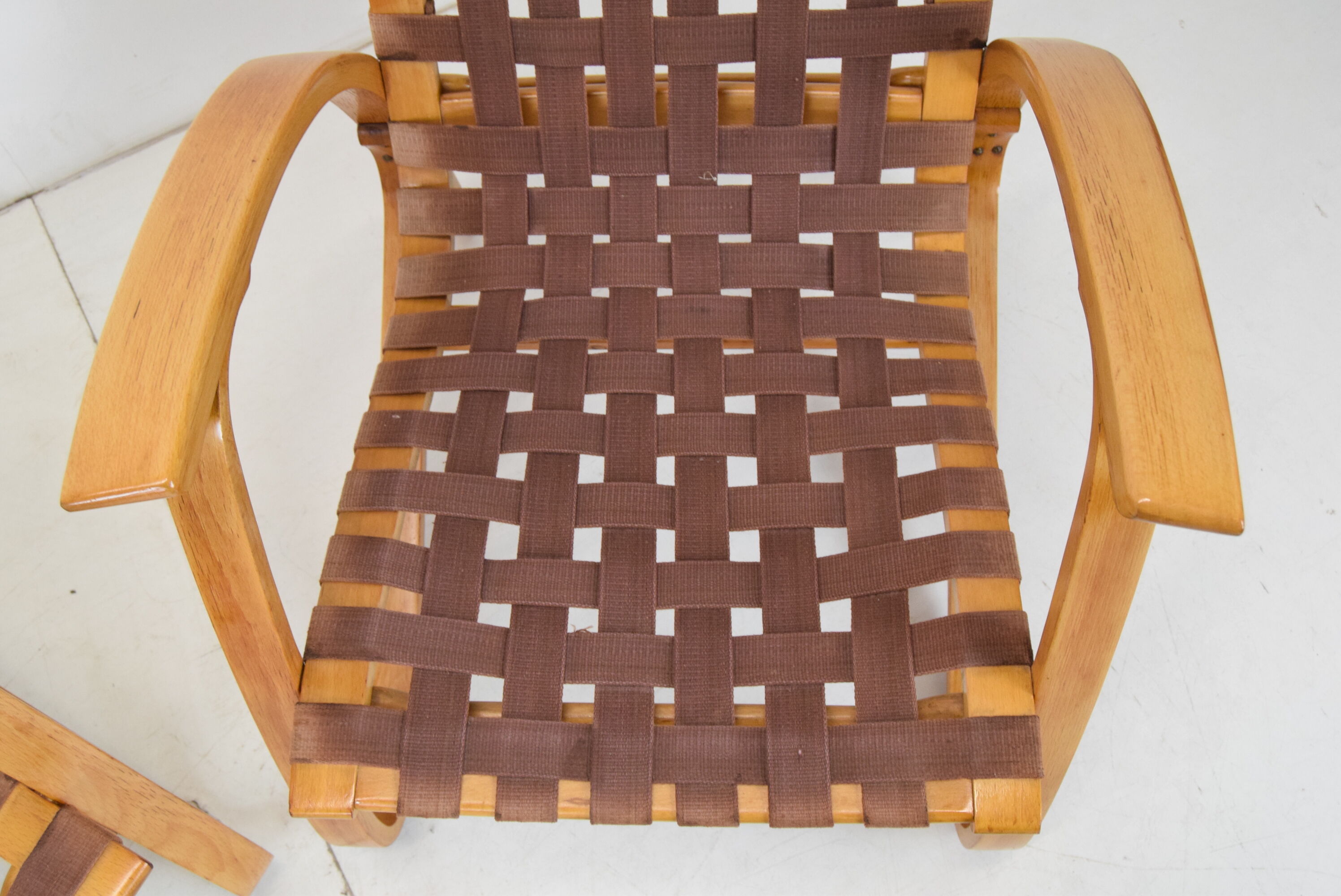 Pair of Bent Beechwood Armchairs,Design Jan Vaněk,1930's.