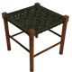 Vintage Stool Danish Papercord Rope Stool Mid Century