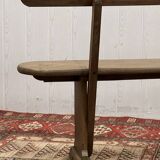 Bench with backrest