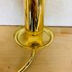 Pair of brass wall lamps Hollywood Regency Je Fassung