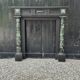Napoleon III fireplace in black Belgian marble and antique green, circa 1880