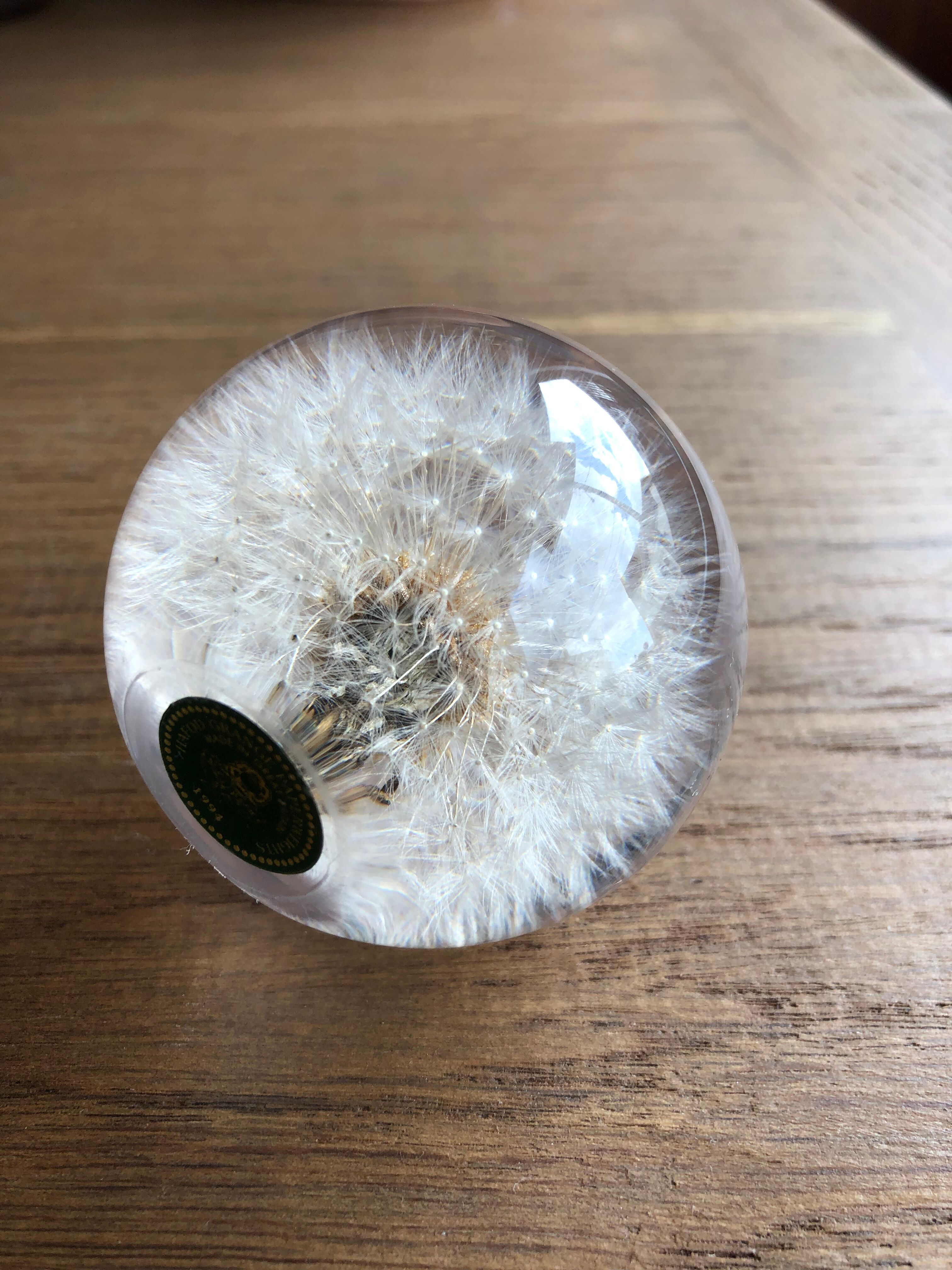 Decorative paper press, glass