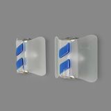 Murano glass wall sconces, 1980s, set of 2