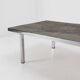 Brutalist Coffee Table Handmade and signed by Pia Manu, 1960s