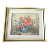 PEINTURE À L'HUILE SUR FLEURS DE TABLE MAURO SALIMBENI (MILAN 1874-1942 TURIN)