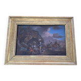 Entourage of Francesco Casanova (London 1727-1801 Vorderbrühl) The horsemen's halt