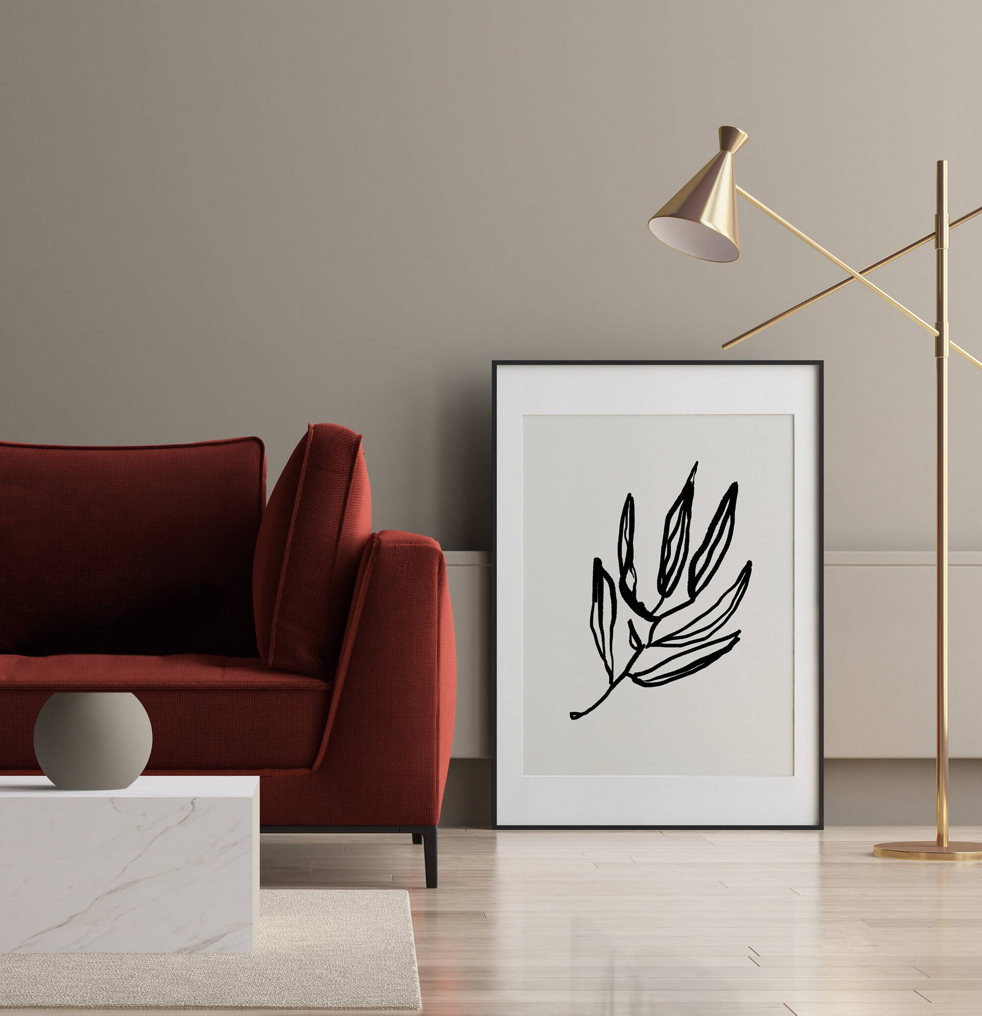 Botanical illustration giclee print, 50x70