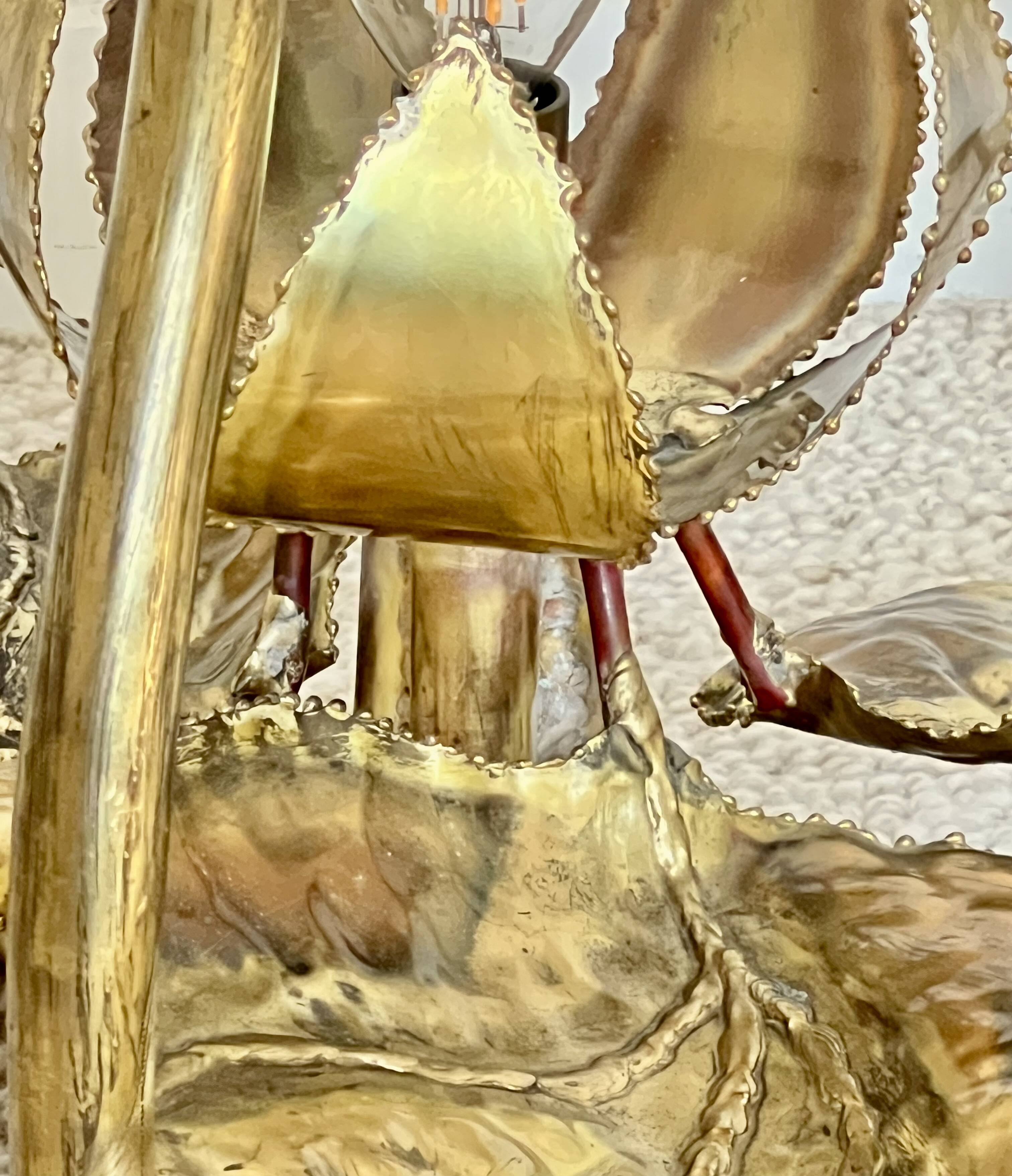 "Nénuphars" illuminating coffee table Maison Honoré Paris, France 1970s