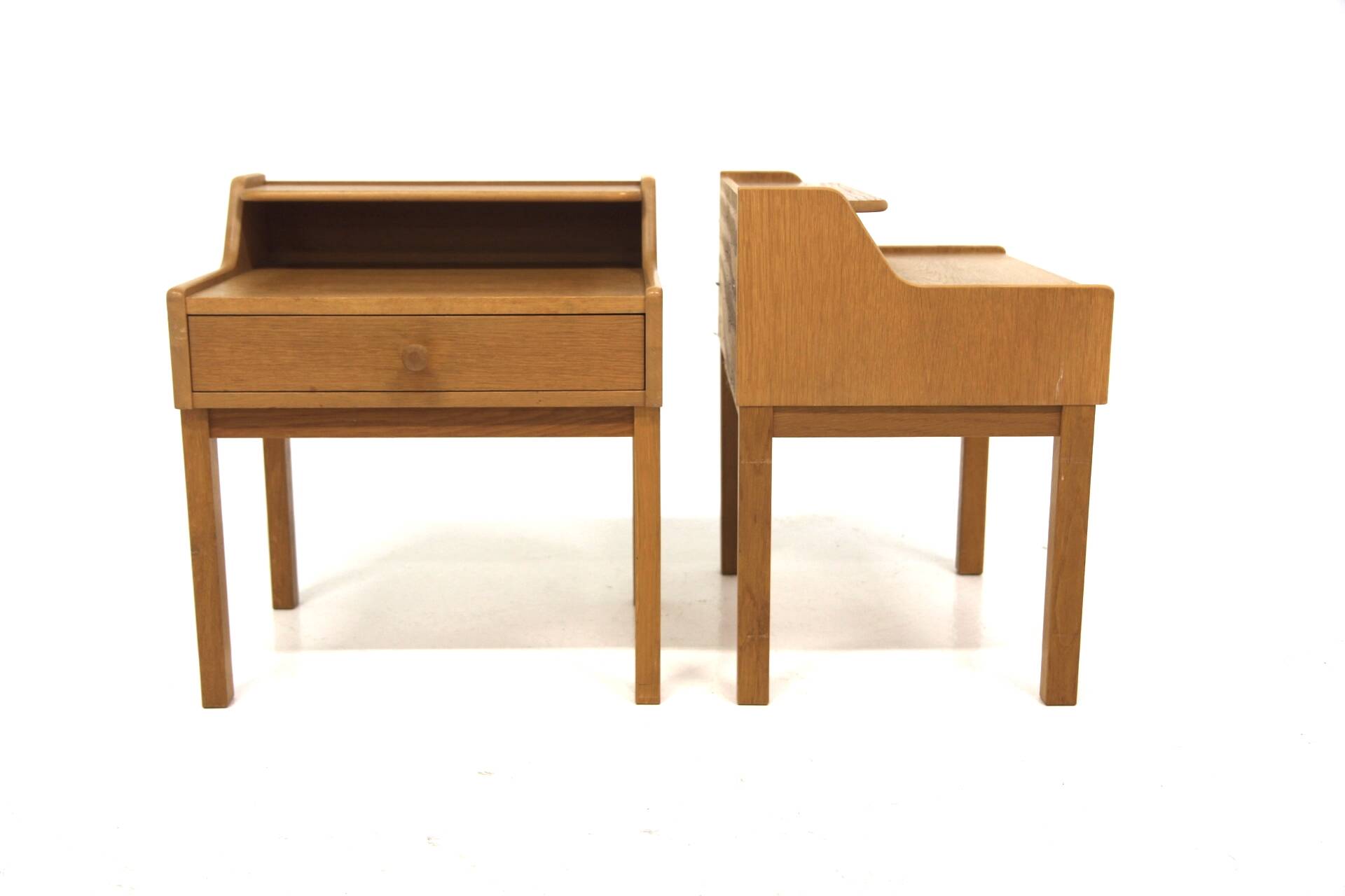 Set of 2 Scandinavian teak bedside tables, Sweden, 1960.