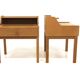 Set of 2 Scandinavian teak bedside tables, Sweden, 1960.