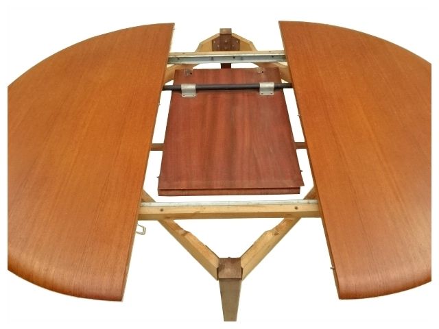 Table de salle à manger extensible scandinave en teck