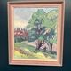 Original Swedish Oil on Canvas – "Landscape Composition" by Kramer – Signed – Vintage and Framed – 72 × 62 cm (28.3" × 24.4")