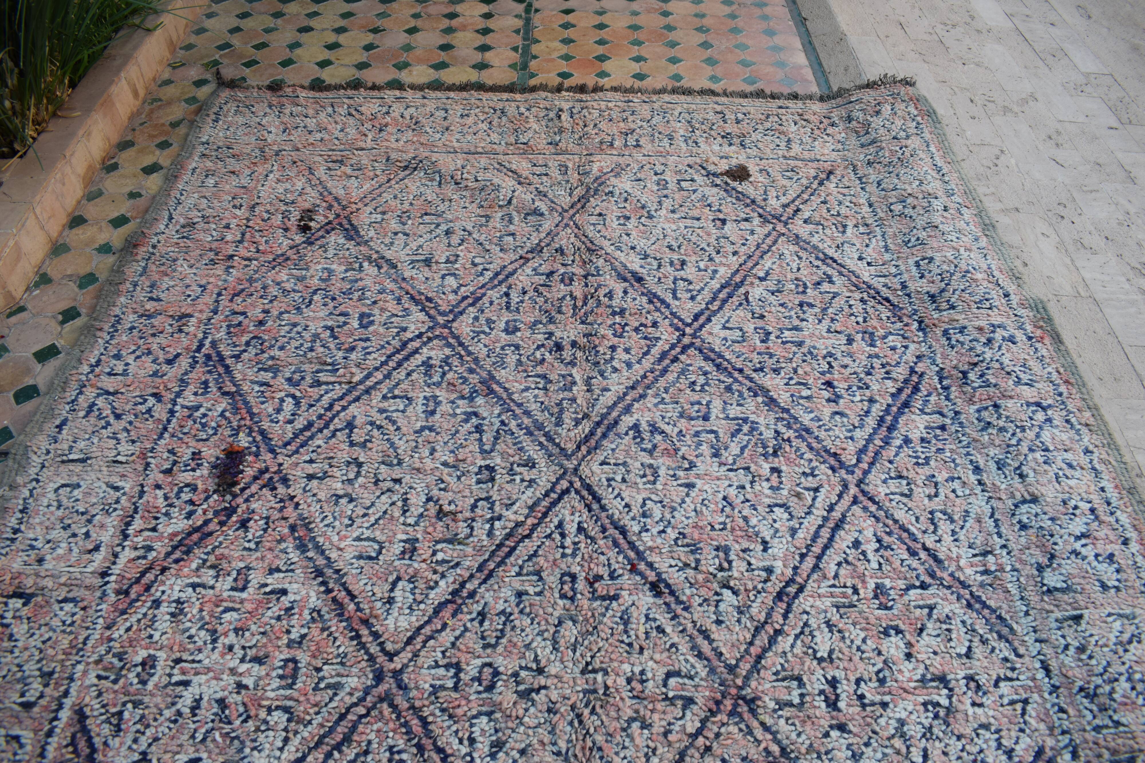 Vintage Moroccan Berber rug