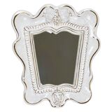 Art Deco Wall Mirror Theatre in Terracotta by Gmundner Keramik, Austria, 1930s