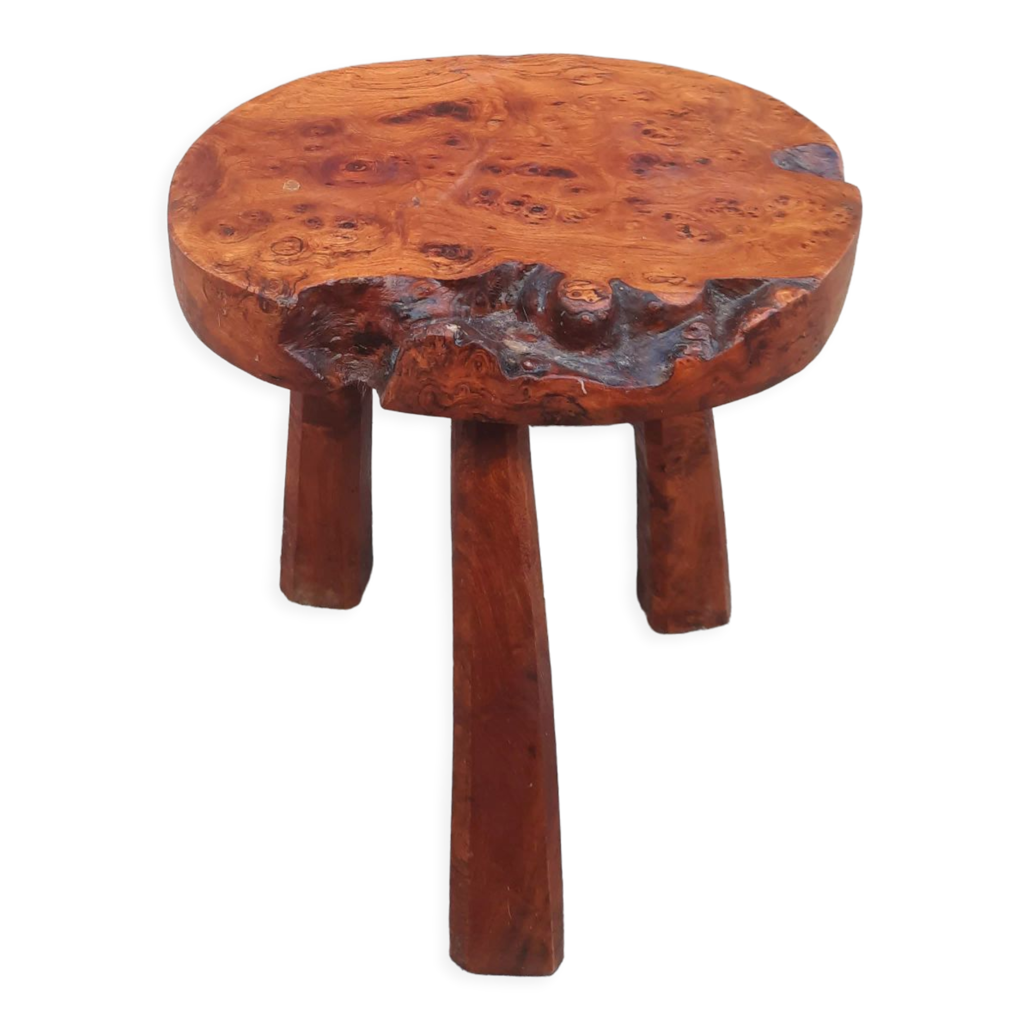 Brutalist style tripod stool