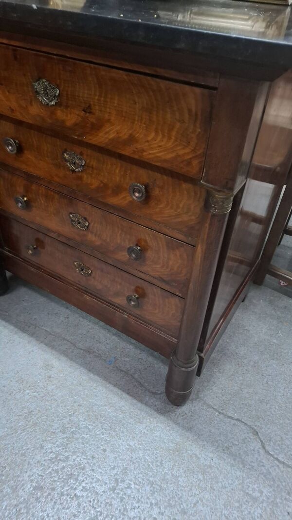 Commode empire en acajou flag