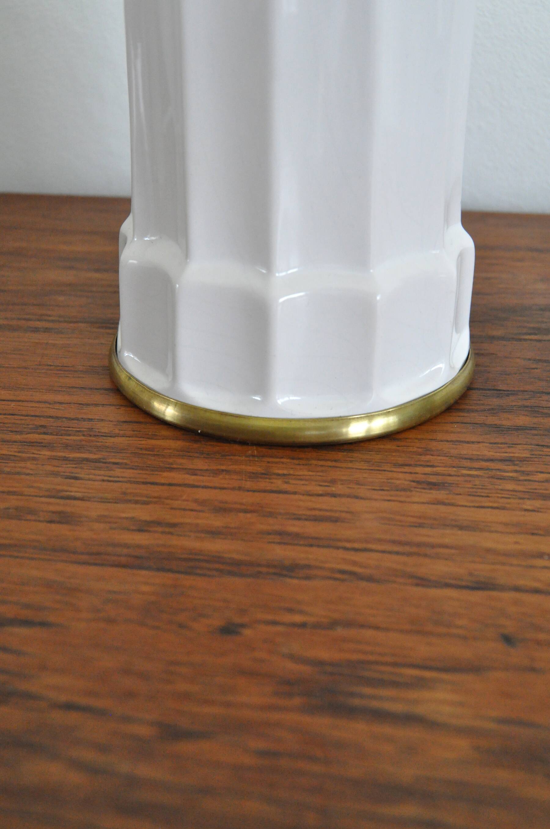 Classic Danish Heiberg table lamps in porcelain