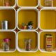 White 70's plastic module shelf