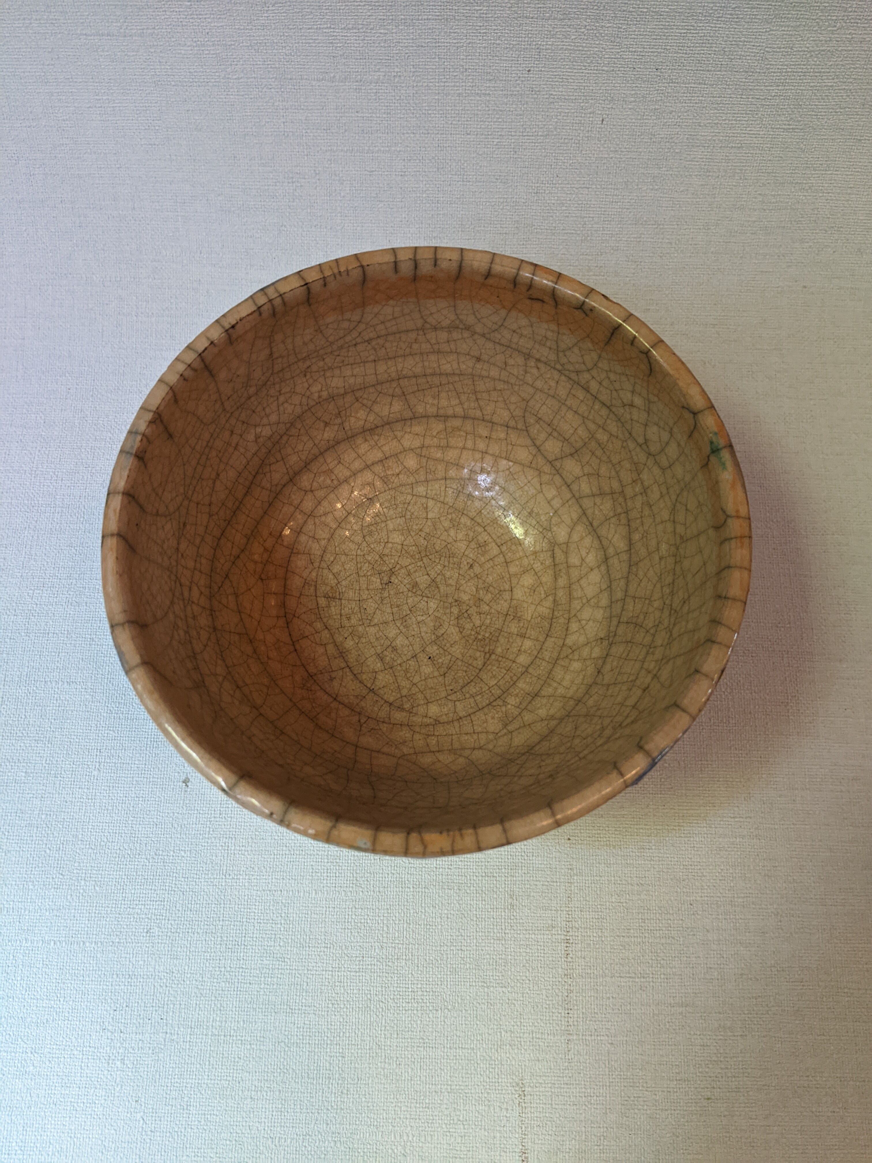 Raku ceramic bowl handmade