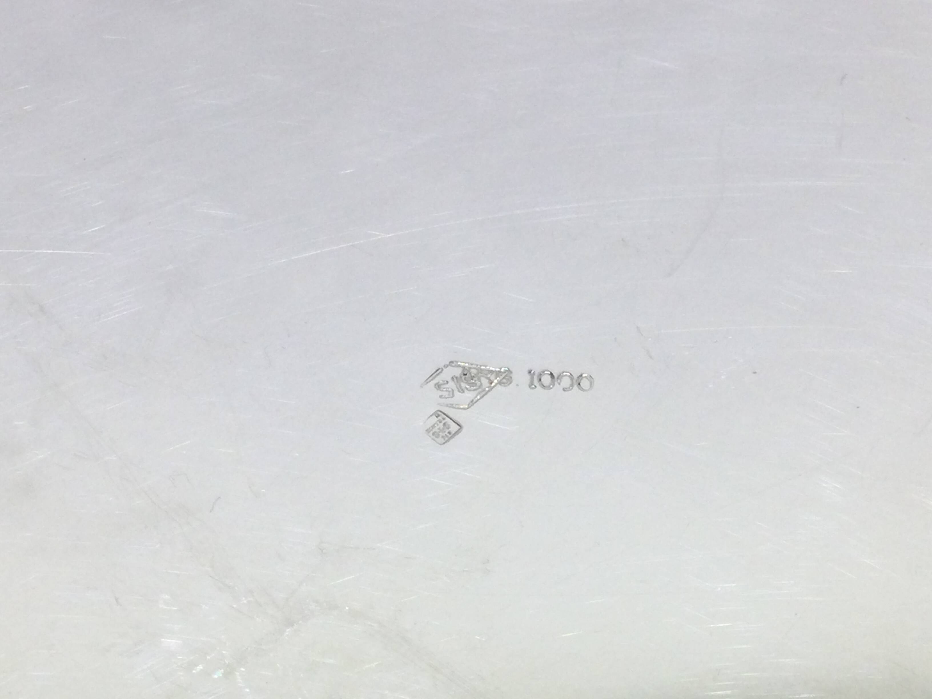 Set of silver-plated serving dishes and bells