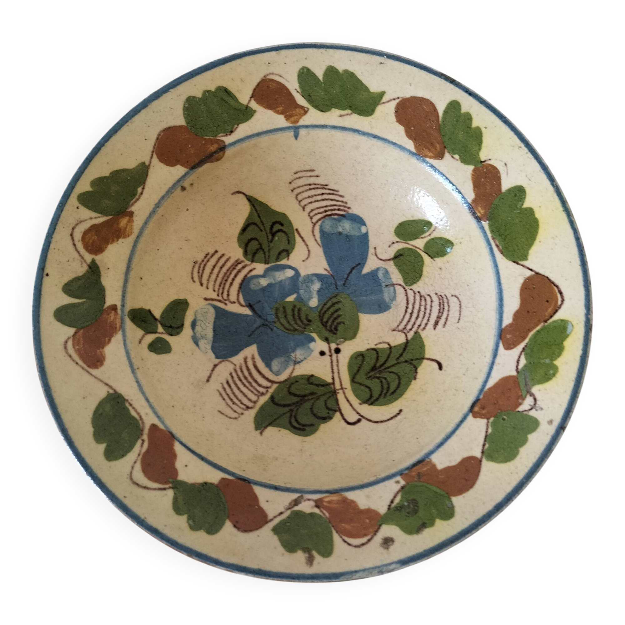 Glazed earthenware plate from Korond (Corund), Transylvania
