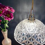 Vintage glass lampshade pendant lamp