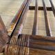 Vintage brown bamboo living room coffee table