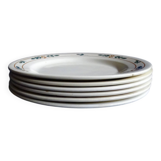 assiette plate en faïence