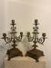 Paire de candélabres, chandeliers XIXe