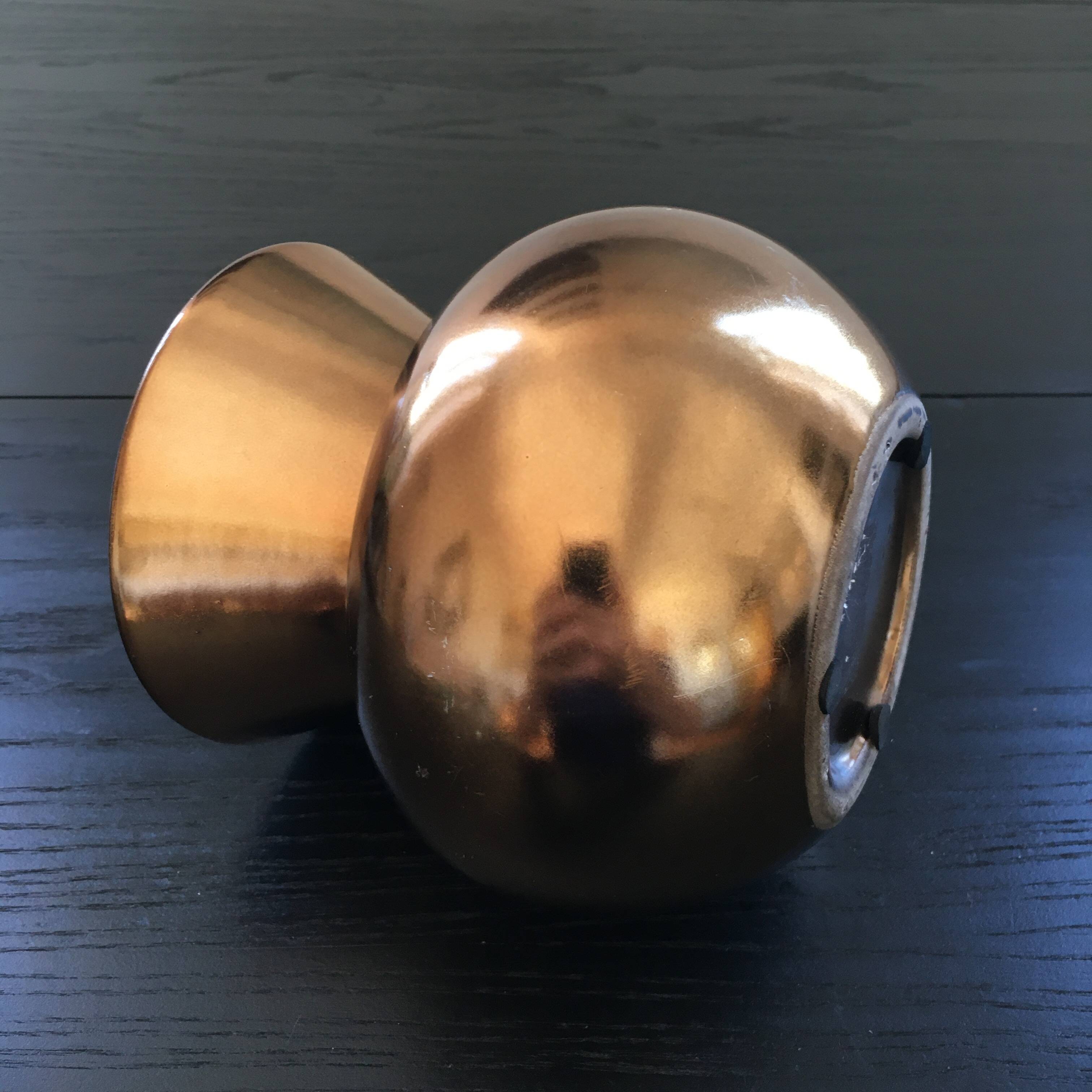 Coppery gold vase