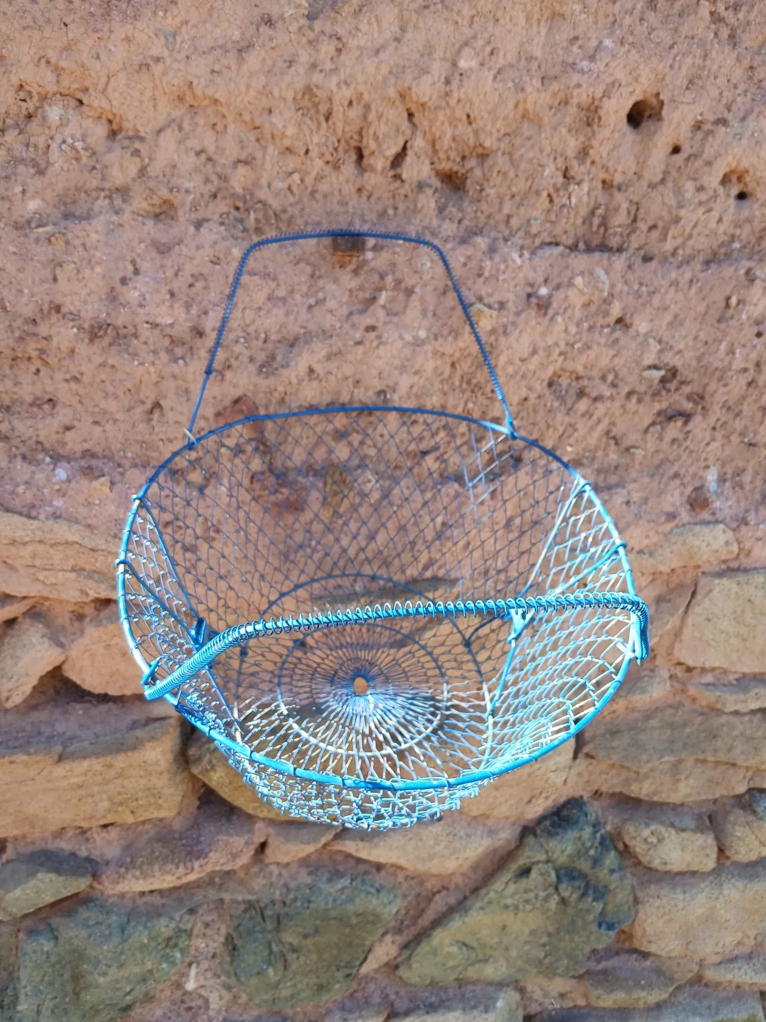 Grand panier de pêche ou récolte ancien 