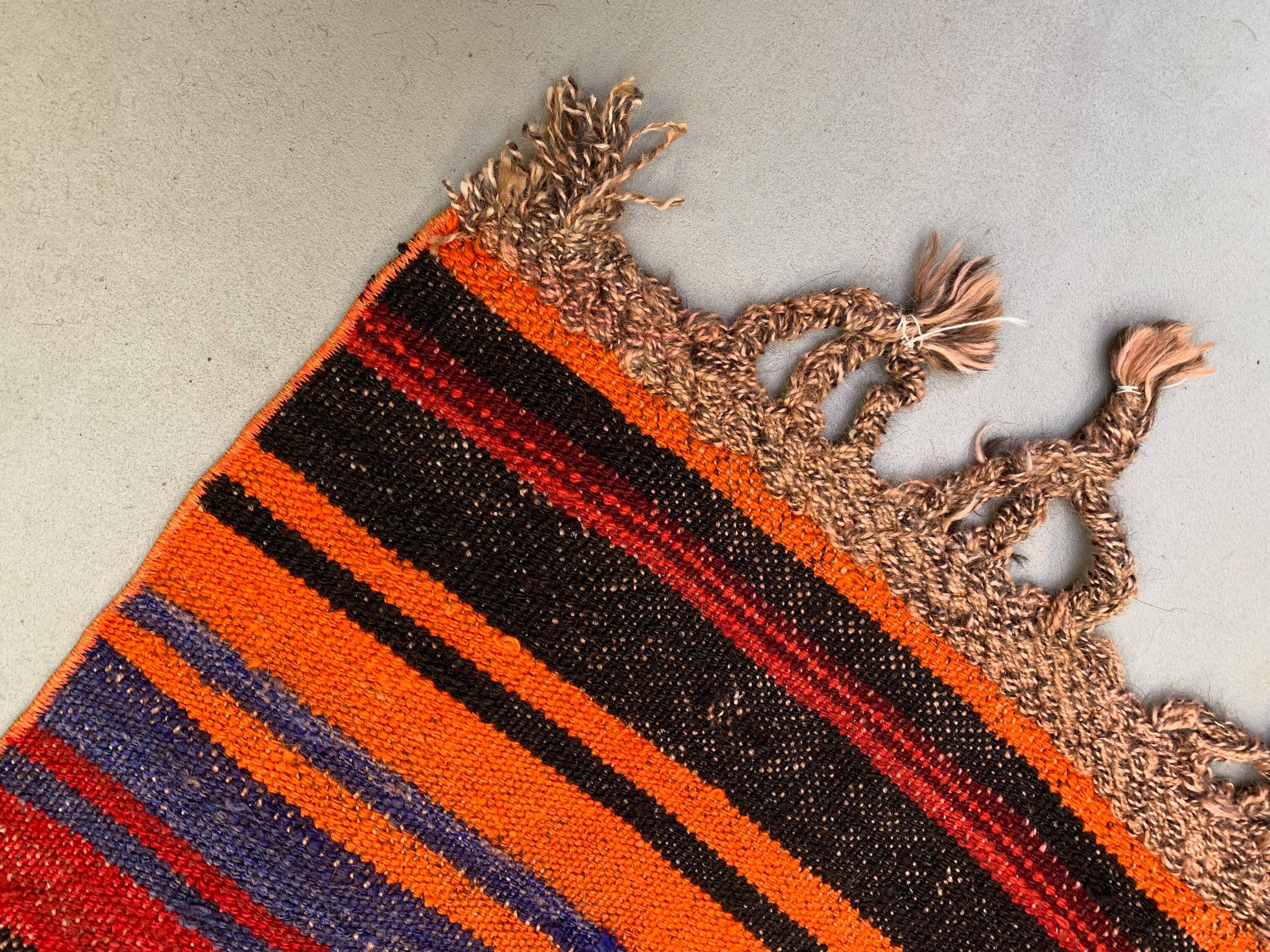 Old Turkish narrow Kilim Runner 280x54 cm shabby chic, vintage kelim