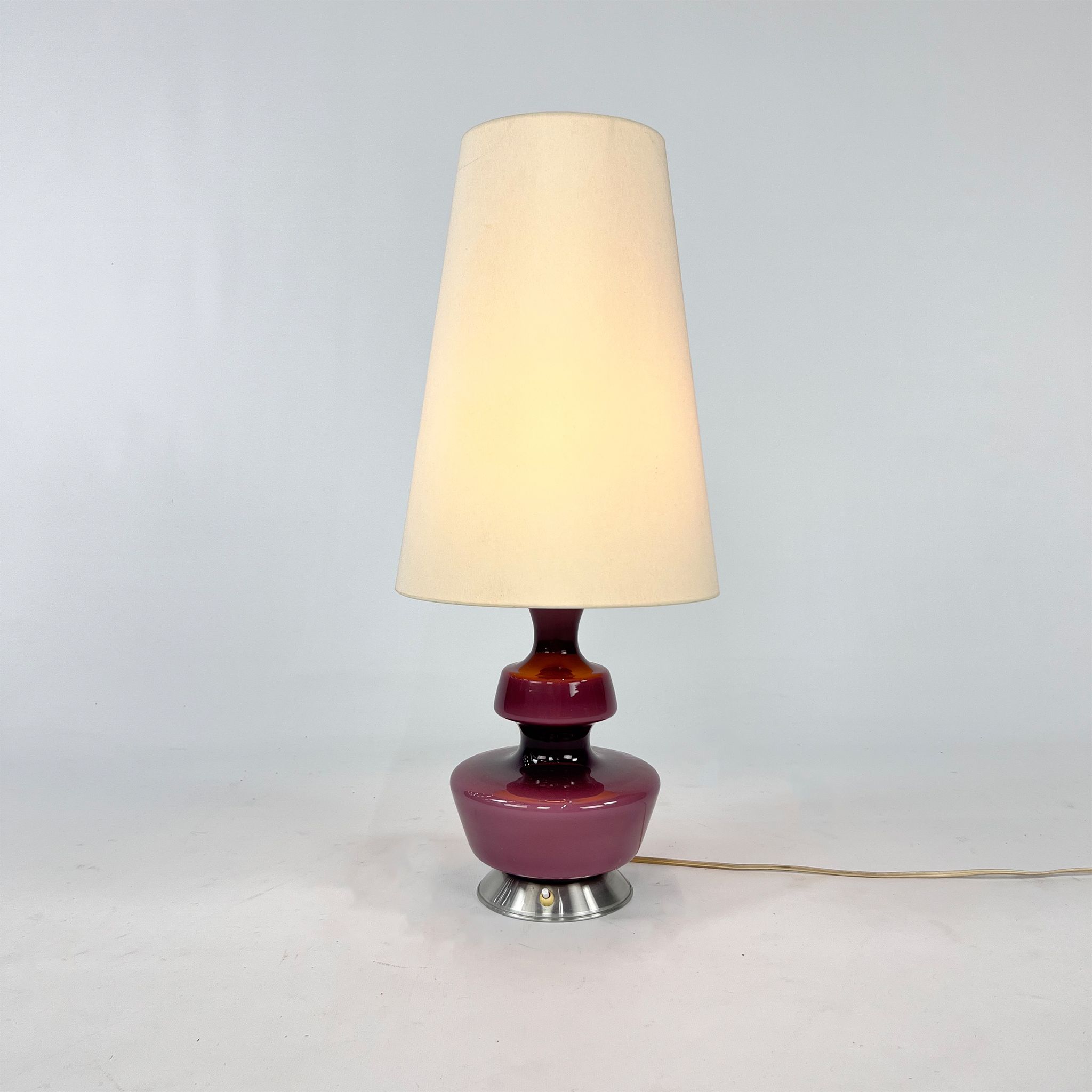 Lampe de table danoise du milieu du siècle par Holmegaard, 1960s