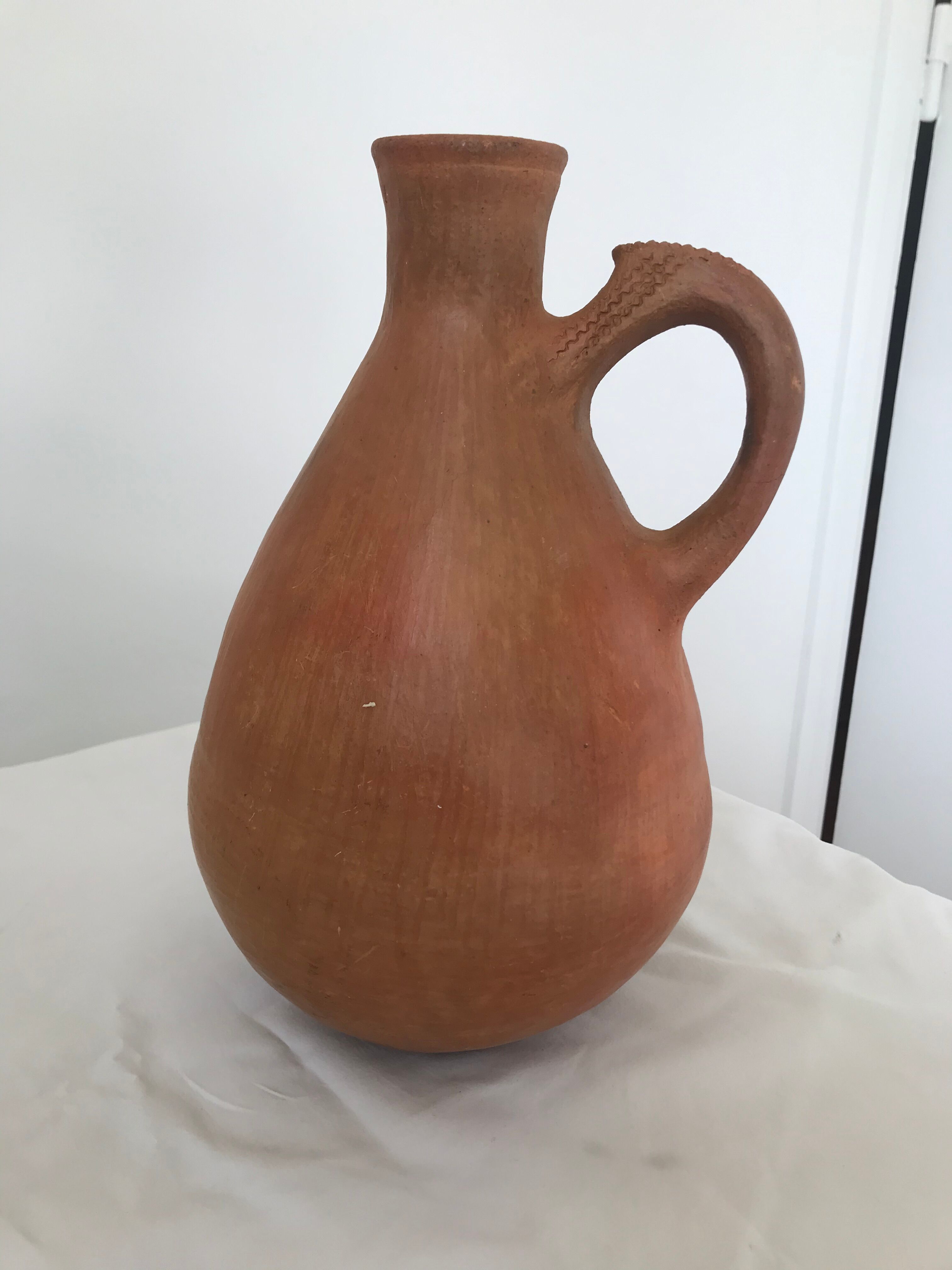 Terracotta jug