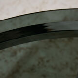 Table basse en chrome et verre