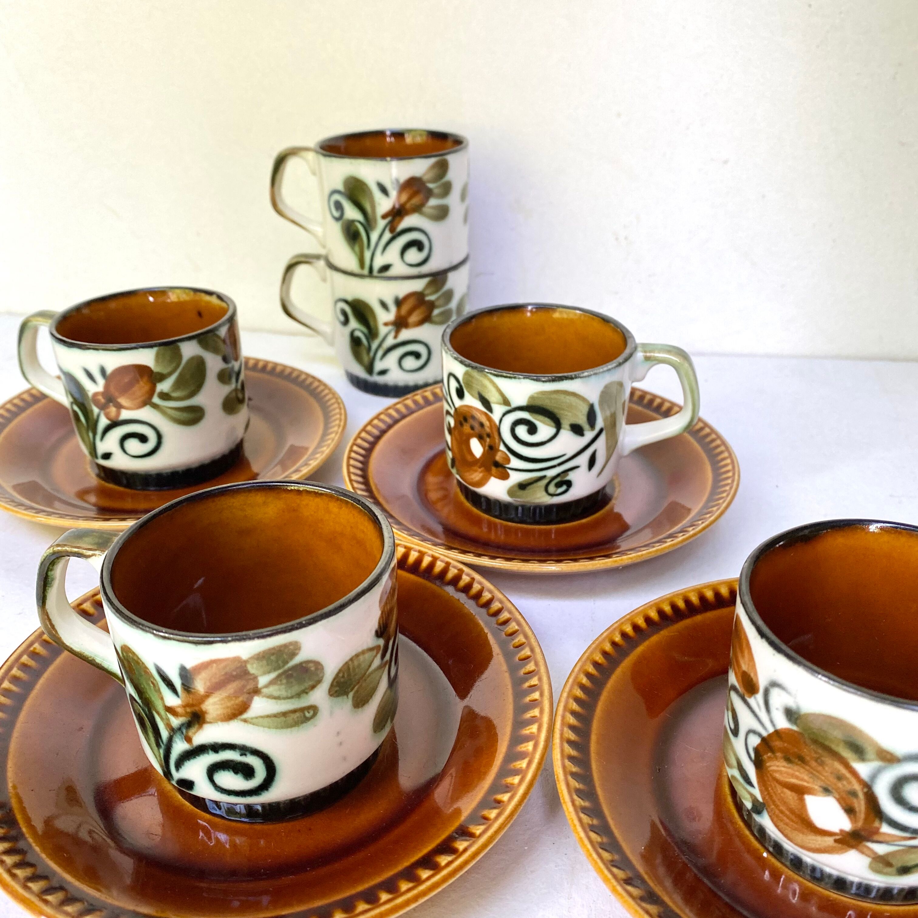 Vintage coffee cups