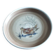 Assiette plate grès motif bécasse Sarguemines