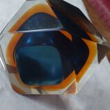 Diamond-shaped ashtray by Flavio Poli