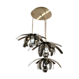 Suspension waterfall 3 flowers in chrome stainless steel