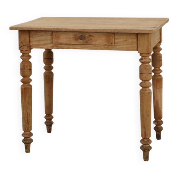 Table d'appoint en hêtre provençal rustique, France, vers 1850