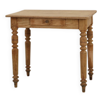 Rustic French Provençal Beech Side Table, France, circa 1850