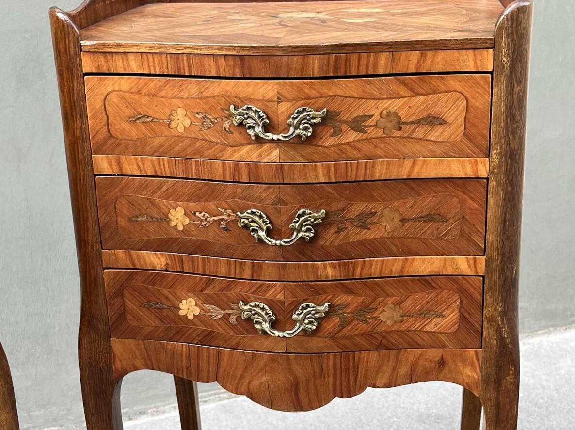 Pair of Louis XV style bedside tables