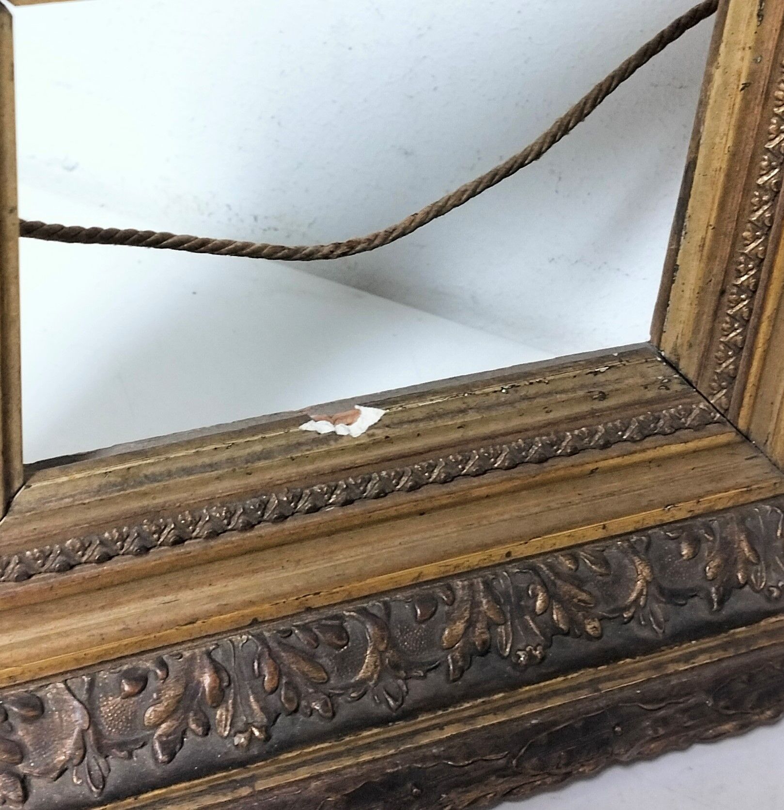 Frame wood and gilded stucco