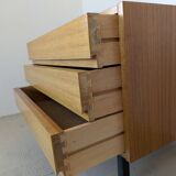 Small chest of drawers, bedside table from the 60s, rosewood.