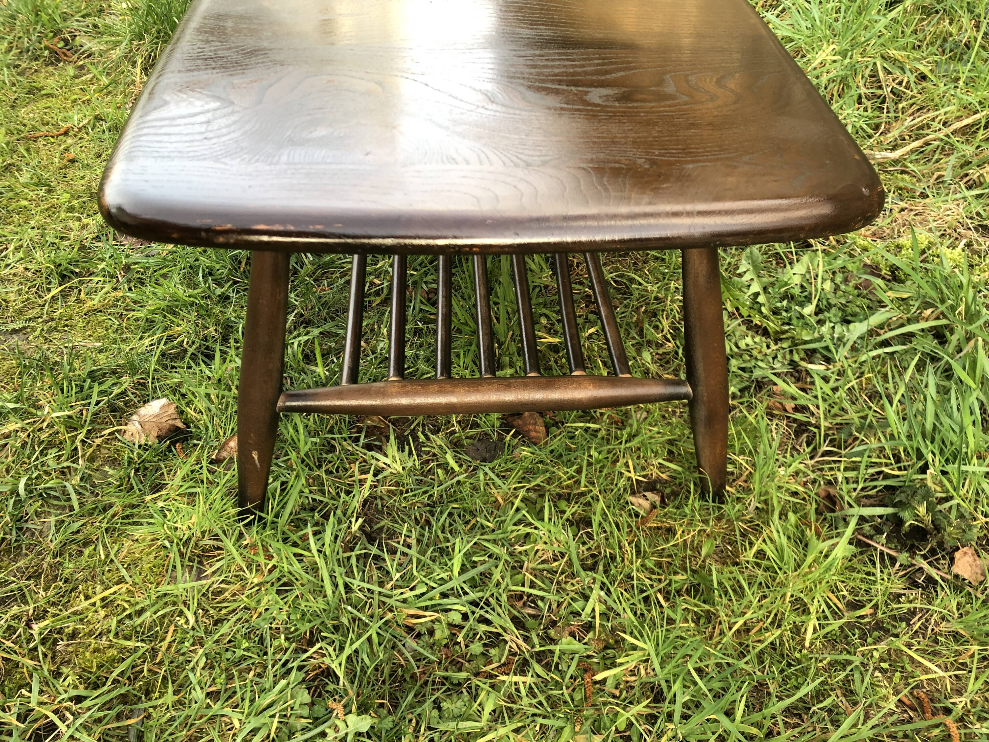 Table basse Ercol Double plateau années 60 Design