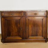 Directory style sideboard in mahogany and 19th century veneer