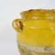 Glazed yellow confit pot, south west of France. Pyrenees XIXth