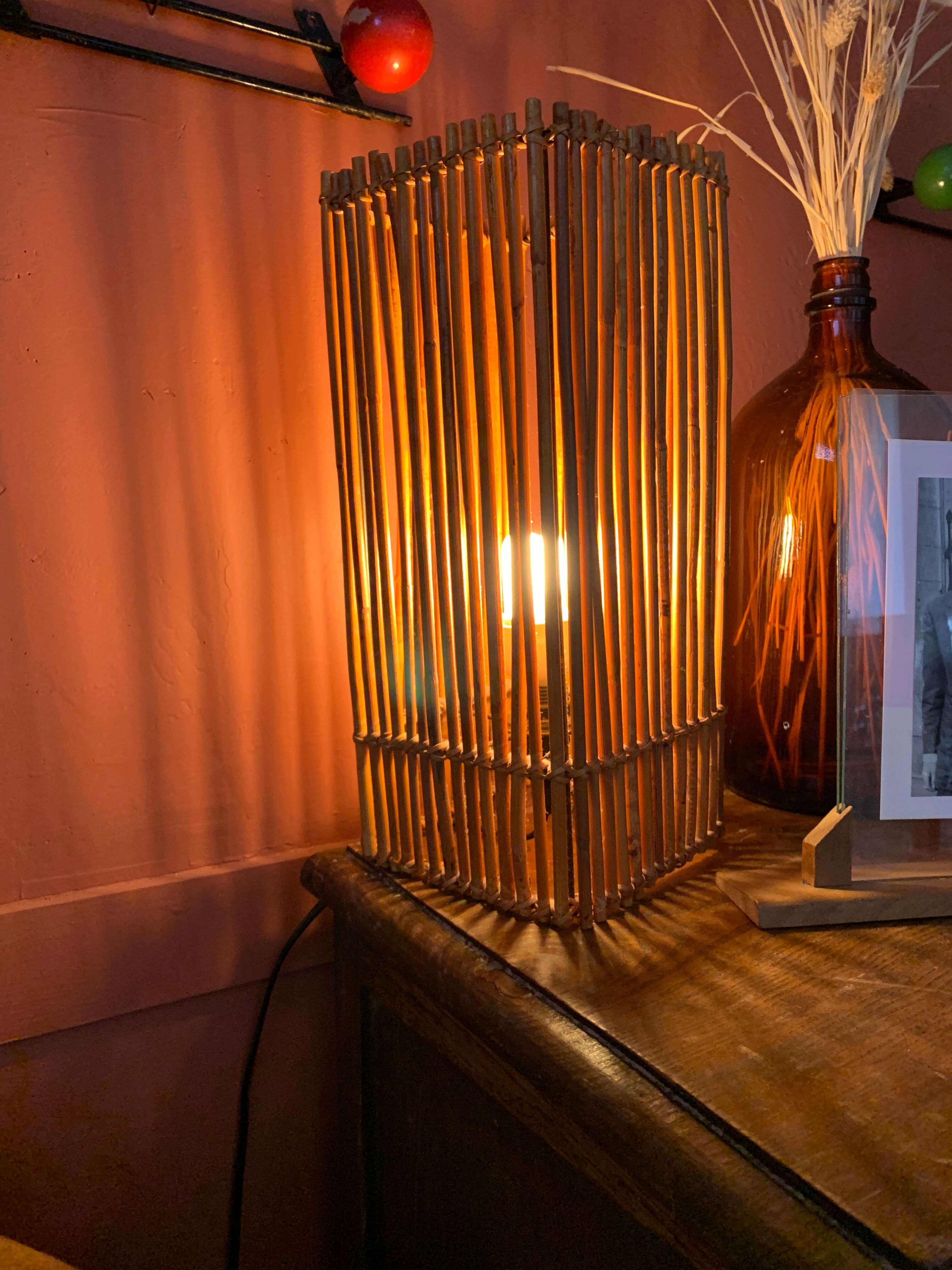 Rattan lamp