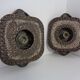 German Pop Art ceramic wall lamps, 1970s, set of 2