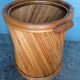 Cache pot en rotin epoque 1970